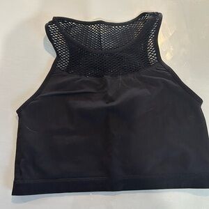 Black Mesh workout top